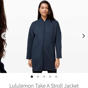 Lululemon Take A Stroll JacketHeathered True Navy Size 10